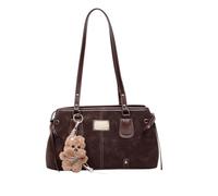 Bolso De Hombro - Bolso Pequeño Para Mujer, Bolso Vintage De Cuero De La PU Bajo Los Brazos | Hombro Compacto Y De Tendencia, Solución De Transporte Utilidad Diario Para Trabajo, Escuela, C, Dark