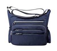 Bolso de hombro casual de múltiples bolsillos para mujer, bolso de hombro impermeable para uso diario, bolsas de viaje, flores, Bu2., Talla única para todos