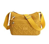 Bolso de hombro casual para mujer, bolso de hombro impermeable, bolso de mano para uso diario, bolsas de viaje, cenicero, amarillo, Talla única