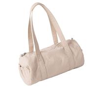Bolso de hombro cilíndrico de nailon, estilo coreano, estilo casual, para viajes, estudiantes, axilas, con cremallera, para mujer, multifuncional, bolsa de almacenamiento, albaricoque, One Size