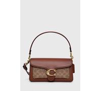 Bolso de hombro Coach Tabby 26 de lona marrón