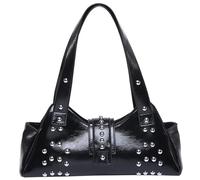 Bolso De Hombro con Remaches Estilo Punk para Axila con Forma Bola Bolso Axila PU Mujeres Que Buscan Accesorios Punk Vanguardistas