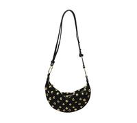 Bolso de Hombro con Tachuelas para Mujer, Cartera Punk Rock Y2K de Ante con Remaches Dorados, Bolso Bandolera de Moda con Forma de Luna para Fiestas, Looks Urban & Uso Diario