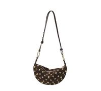 Bolso de Hombro con Tachuelas para Mujer, Cartera Punk Rock Y2K de Ante con Remaches Dorados, Bolso Bandolera de Moda con Forma de Luna para Fiestas, Looks Urban & Uso Diario