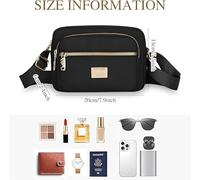 Bolso De Hombro Cuadrado Negro De 1 Pieza, Estuche para Tarjetas Antidesmagnetización De 1 Pieza, Bolso De Hombro De Tendencia De Moda, Estuche Protector para Tarjetas Bancarias.