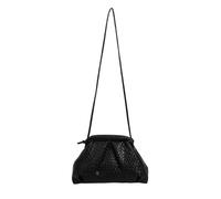 Bolso de hombro de color sólido Caminos PU resistente Crossbody Bolsas Axilas Múltiples Compartimentos Cómodo llevar Práctico Bolso de hombro de cuero PU, Negro