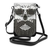 Bolso De Hombro De Cuero De PU, Un Monedero De Teléfono Celular De Dama De La Moda De Águila Crossbody con Correa Ajustable Gente Abstracta