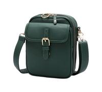 Bolso de hombro de estilo retro para las mujeres diseño antirrobo correa ajustable porta tarjetas bolsas para teléfono bolsos de hombro ajustable bolso de hombro bolso de hombro, Verde, Talla única