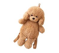 Bolso de hombro de felpa - ceniza de animales relleno | lindo bolso de perro | diseño realista de cachorro para niñas, adorable bolsa de juguete suave para niños, autoridad de viaje para el viaje