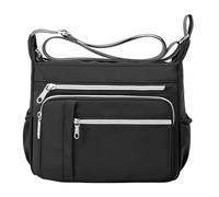 Bolso de hombro de las señoras espacioso Varias señoras Crossbody Monedero Bolsa de mano Top Satchel Bolsas El Padrino, Negro , talla única