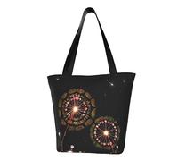 Bolso de hombro de moda con diseño de diente de león estrellado, bolso cruzado para mujer, adecuado para viajes de fin de semana, compras, bolsa de hombro