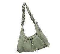Bolso De Hombro De Nylon Con Correa Plisada Ajustable Gran Capacidad Cruzada Cuerpo Cruzado Para Mujeres Viajar A Través