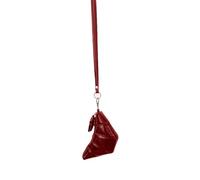 Bolso de hombro de piel sintética para mujer, estilo antiguo, croissants personalizados, mensajeros femeninos para ir de compras, bolso de hombro personalizado, croissants de piel sintética, Red, One