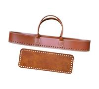 Bolso de hombro de poliuretano cosido permanente Handicraftsman tela inmune al agua práctico almacenamiento respuesta ciudad existencia artesanal inconformista, Brown