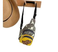 Bolso de hombro de princesas de peluche, bolso de viaje para niños pequeños | Bolsa de transporte de dibujos animados de peluche, ligera, ajustable, para niñas, regalo de cumpleaños, amarillo, ver