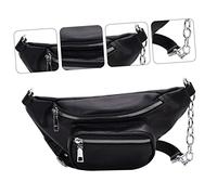 Bolso De Hombro De PU para Mujer Bandolera Cruzada con Cadena Bolso De Cintura Fashionista En Color Ideal para Almacenamiento y Uso Diario