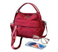 Bolso de Hombro Elegante para Damas & Niñas - Bolso Cruzado Grande de Nylon | Correa Ajustable & Cremallera Segura, Boĺso Portátil Versátil para Universidad, Trabajo, Viaje & Deporte, Ligero & Espacio
