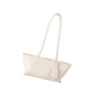 Bolso de hombro elegante para mujer, de piel sintética, axilas, estilo coreano, axila, gran capacidad, para mujer, a la moda, para ir al hombro, White, One Size