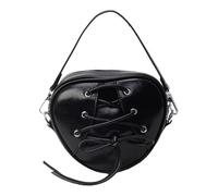 Bolso de hombro estilo coreano para mujer, bolso con asa superior, mensajeros en forma de corazón, de piel sintética, bolso pequeño para mujer, bandolera pequeña con asa superior de piel sintética