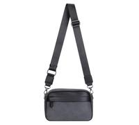 Bolso de hombro informal para hombre con estampado clásico y correa ancha, diseño a cuadros, gris, 10.43x7.08x2.36Zoll