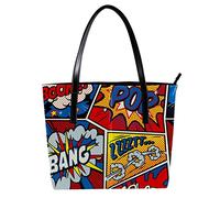 Bolso de hombro ligero casual para la escuela, bolso de mano para profesores, bolso de mano Pop Art, Varios colores
