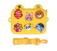 Bolso de Hombro para cámara de Dibujos Animados, Protector de cámara para niños, Bolsa de Almacenamiento, Ligero, portátil, Creativo para niños, Fiesta de cumpleaños, Navidad (Yellow)