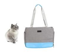 Bolso de Hombro para Mascotas, Material de Cuero PU, Impermeable, Transpirable, Cómodo, Universal, Transportador de Viaje para Mascotas para Gatos, Perros, Conejos