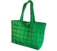 Bolso de hombro para mujer, bolso de mano de moda a juego, gran capacidad, axilas, asa superior, compras, gran capacidad, estilo coreano, axila, bolso acolchado para mujer, Green, One Size