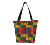 Bolso de hombro para mujer, estilo africano, con estampado de retazos, ligero, casual, para ir de compras, todos los días