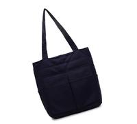 Bolso de hombro para mujer, estilo coreano, bolsa de axila, multibolsillo, a juego, para llevar a cabo en las axilas, para todos los días, a la moda, axilas, retro, estilo coreano, Blue, One Size
