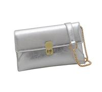 Bolso de hombro para mujer, estilo francés, a juego, axilas, retro, piel sintética, para viajar, Silver, Talla única