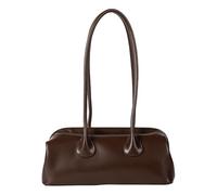 Bolso de hombro para mujer, piel sintética, estilo coreano, axila, estilo coreano, axila, estilo coreano, axila, estilo coreano, para mujer, estilo coreano, para mujer, café, One Size