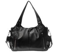 Bolso de hombro para mujeres con bolsas de múltiples bolsas Crossbody PU Cuero con bolsillo de bolsas con cremallera.