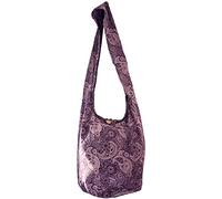 Bolso de Hombro para Mujerespara Esenciales Diarios-Bolso Cruzado para Mujeres con Interior Espacioso para Organizar lo Esencial-Descubre el Bolso Ideal Estilo Hippie para-Cada Ocasión(Paisley-Purple)