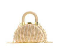 Bolso De Hombro Pequeño Lápiz Labial Noche Novia con Diamantes Imitación con Correa Cadena Extraíble para Mujeres Y Niñas Noche