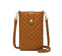 Bolso de hombro pequeño y moderno para mujer, vertical y dulce, multifuncional, bandolera de nailon, Brown, Talla única