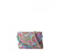 Bolso De Hombro Plano Oilily Summer Paisley M Aqua