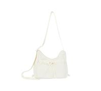 Bolso de hombro plisado de nylon más seguro antebrazo anti robo crossbody monedero para oficina universitaria niñas traje casual BOUSS bolso, beige