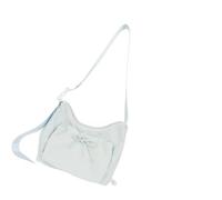 Bolso de hombro plisado de nylon más seguro antebrazo anti robo crossbody monedero para oficina universitaria niñas traje casual BOUSS bolso, azul