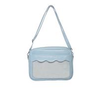 Bolso De Hombro PU para Mujer Bandolera Transparente Libro Estudiantes Mensajeros Estilos Japoneses Bolso Cruzado Estilo Japonés Itabag Encantador para Mujer PU Leather