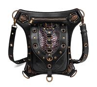 Bolso de Hombro Tipo Bandolera Steampunk, riñonera gótica para Cintura, Funda para Cadera, Bolso con cinturón
