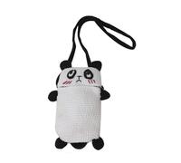 Bolso de hombro único con forma de oso cómodo, adecuado para mujeres que aman, gris