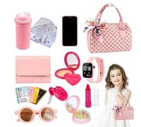 Bolso De Juguete para Niñas | Juego De Imitación para Niñas Pequeñas,Accesorios De Maquillaje De Princesa para Fomentar La Imaginación Y Socialización