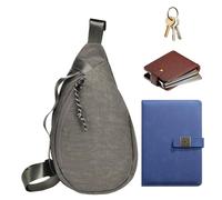 Bolso de la correa para hombre, 18 x 9 x 33 cm. Correa ajustable impermeable Shoulder Pack, Lightweight Chest Sling Bag, Fashion Phone Holder for Switting, Traveling, Running, multicolor, 1