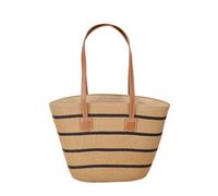 Bolso de la Paja Mujeres Bolsos de Bandolera Verano Crossbody Totes de Playa Ratán Tejidas a Mano Para Estilo Boho Para Viajes, Fechas y Vacaciones (01 Café, Talla única)