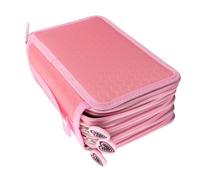 Bolso De Lápiz Organizador Portalápices para 72 Lápices Bolso Caja De Lapices para Lapices De Color Dibujo Arte Oficina Maquillaje Coméstico Rosa