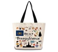 Bolso De Las Llévame A Pensilvania Reutilizables Bolso De Cosméticos Casual Bolsa De Compras Para Camping Compras Playa