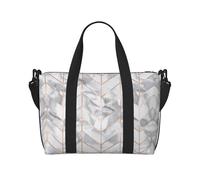 Bolso de lona con diseño de mármol dorado rosa, se puede llevar cruzado o al hombro, adecuado para viajes y camping.