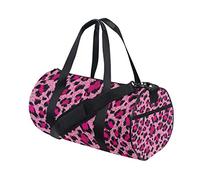 Bolso de Lona de Lujo con diseño de Leopardo Rosa y Morado para Gimnasio, Bolso de Viaje de Fin de Semana, Bolso de Equipaje para Hombres y Mujeres, Deportes y Noche