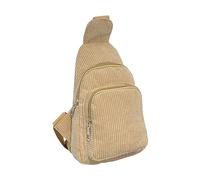 Bolso de lona de terciopelo para mujer, de color puro, casual, de un solo hombro, bolso cruzado para mujer, Khaki, Talla única